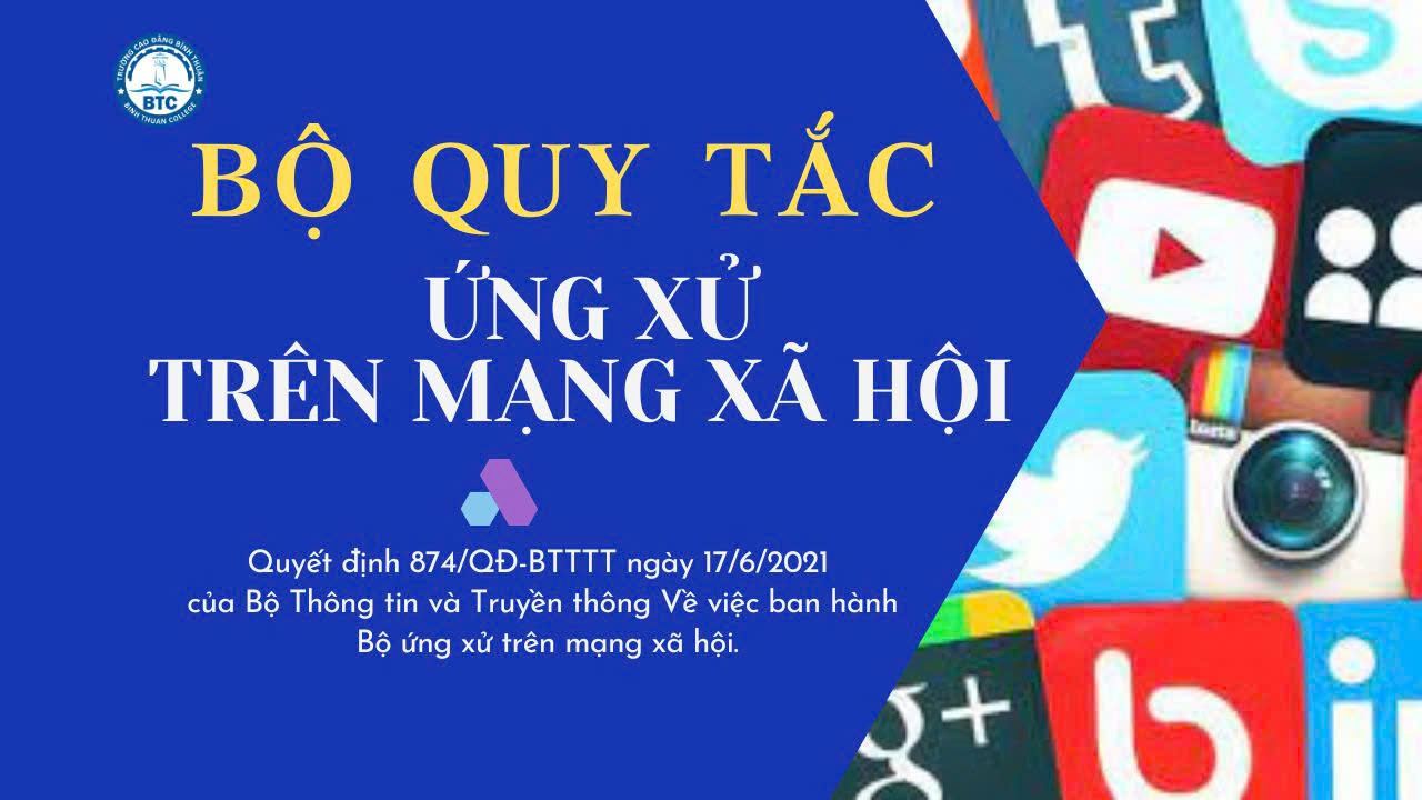 BỘ QUY TẮC ỨNG XỬ TRÊN MẠNG XÃ HỘI