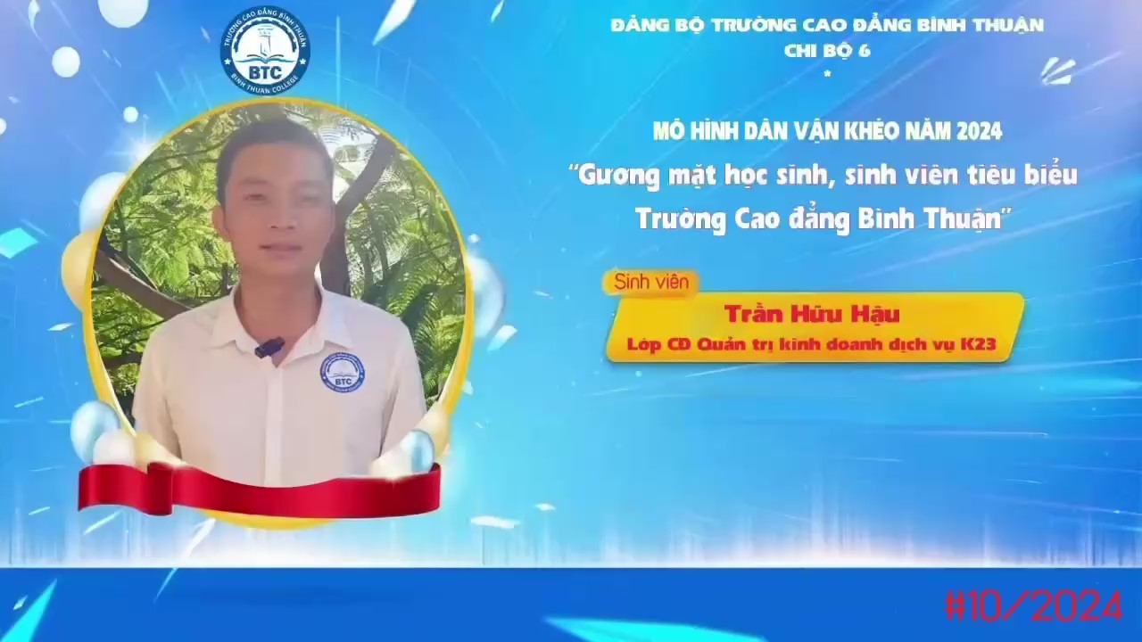 TRẦN HỮU HẬU - NỖ LỰC HỌC TẬP VÀ LÀM THEO TƯ TƯỞNG,  ĐẠO ĐỨC, PHONG CÁCH HỒ CHÍ MINH