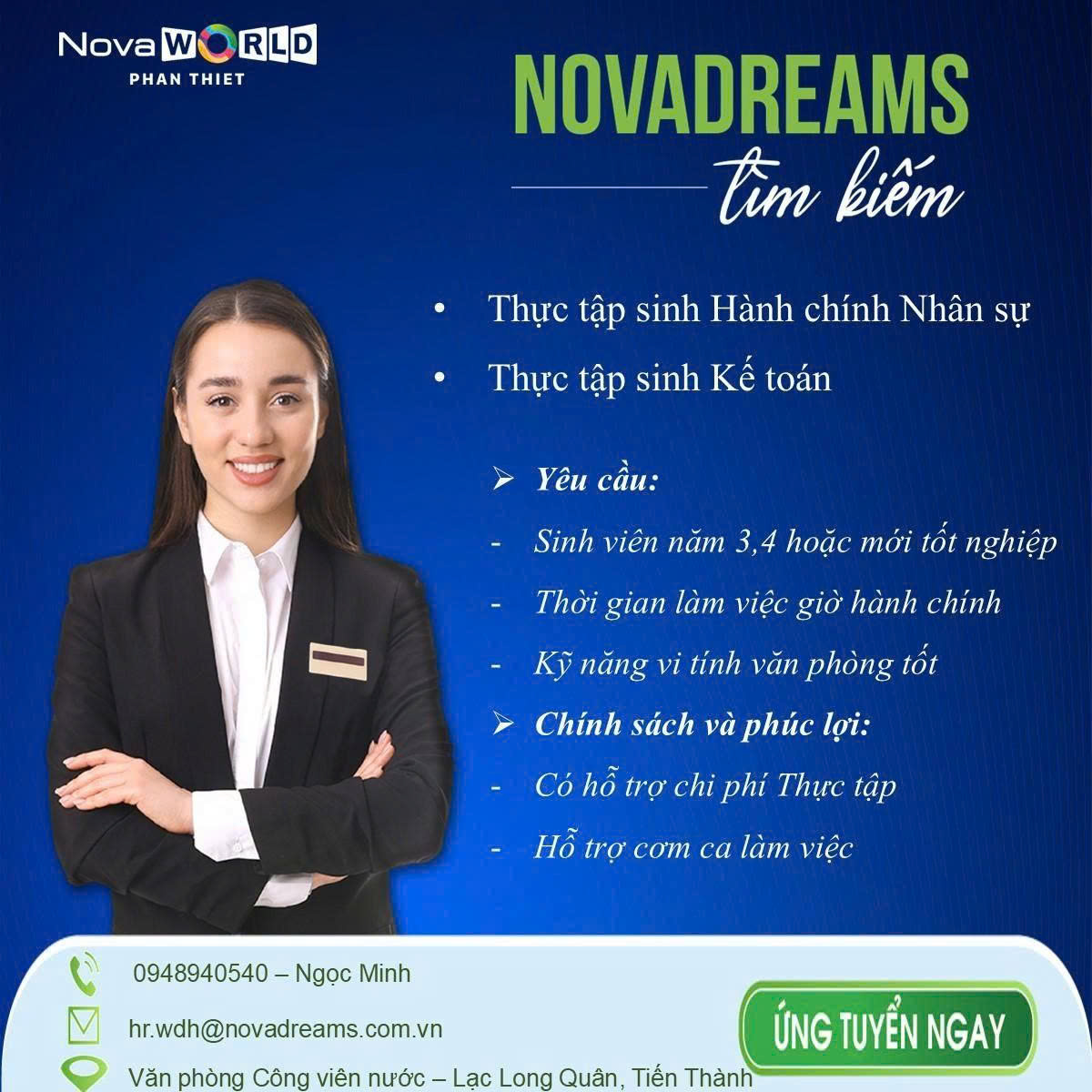 NOVADREAMS TUYỂN DỤNG 