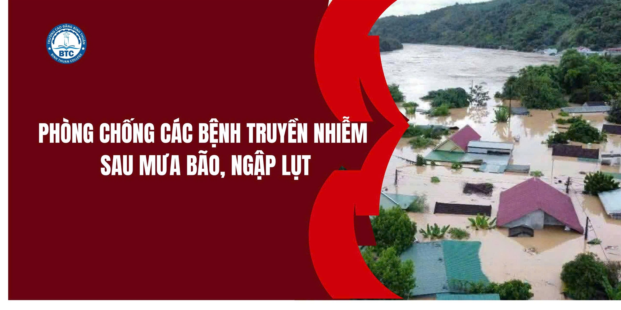 Phòng chống các bệnh truyền nhiễm sau mưa bão, ngập lụt