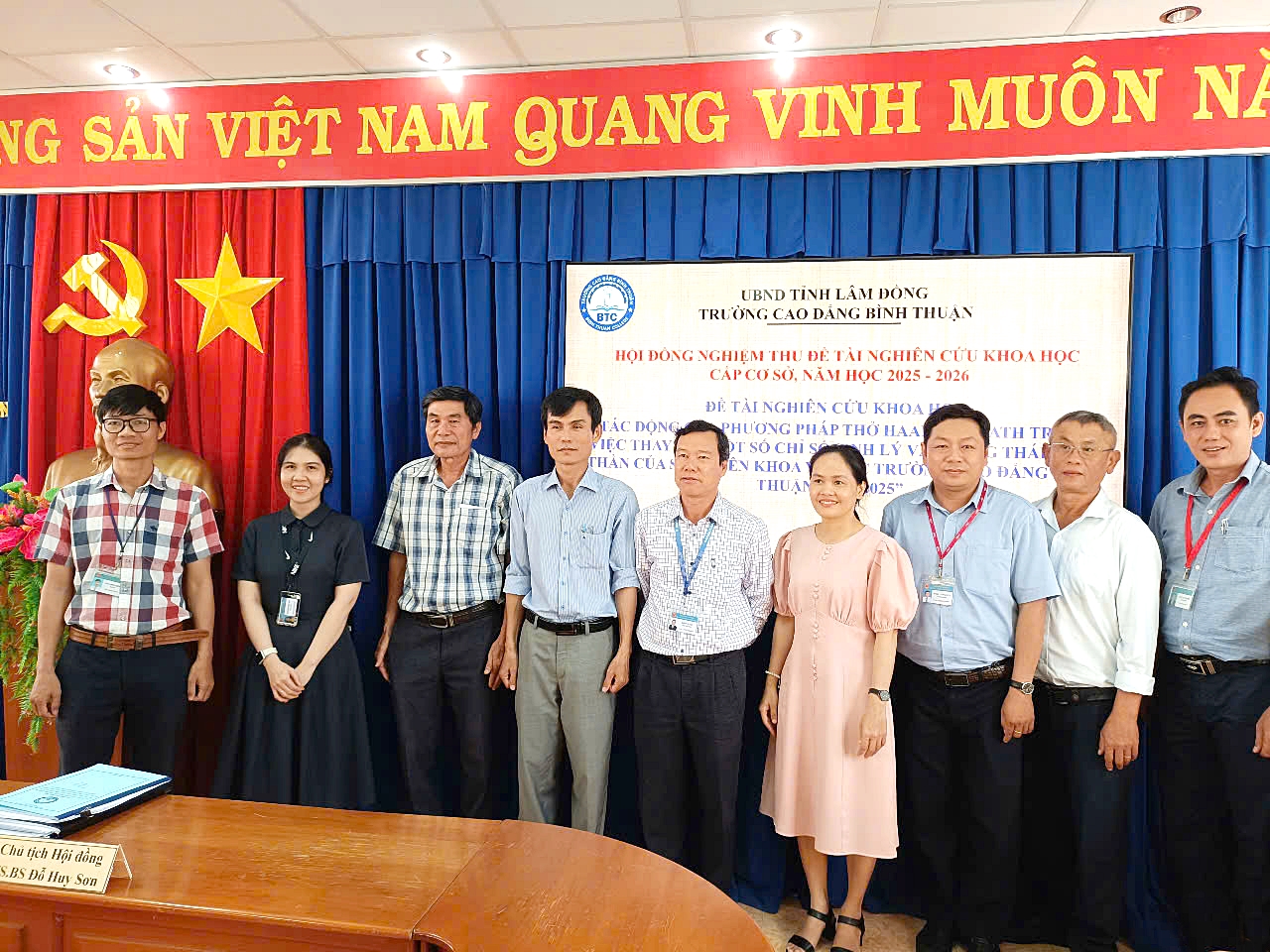 Nghiệm thu đề tài khoa học và công nghệ cấp Trường Ứng dụng “Haama Breath” vào Y khoa