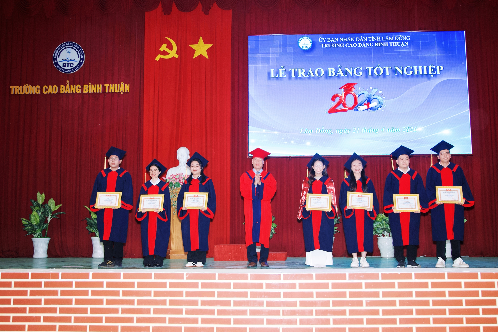 Trường Cao đẳng Bình Thuận: Lễ trao bằng tốt nghiệp lần 1 - năm 2026