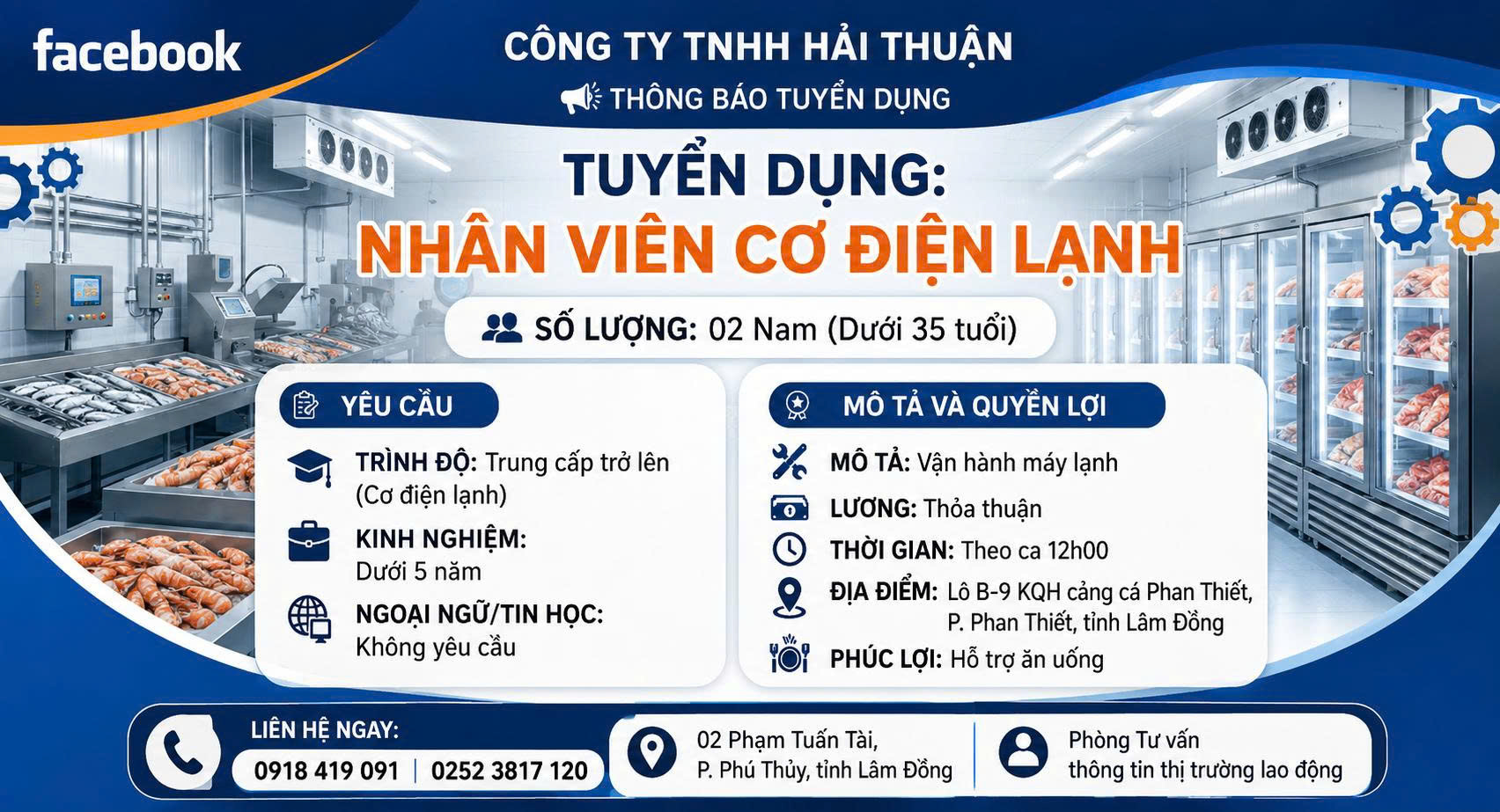 Công ty TNHH Hải Thuận Tuyển dụng