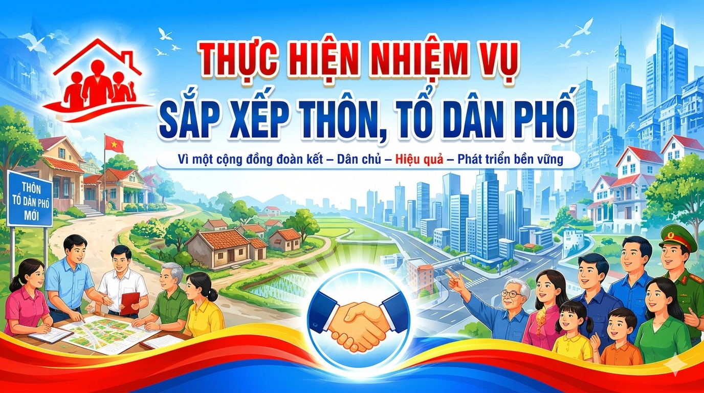 Thực hiện nhiệm vụ sắp xếp thôn, tổ dân phố