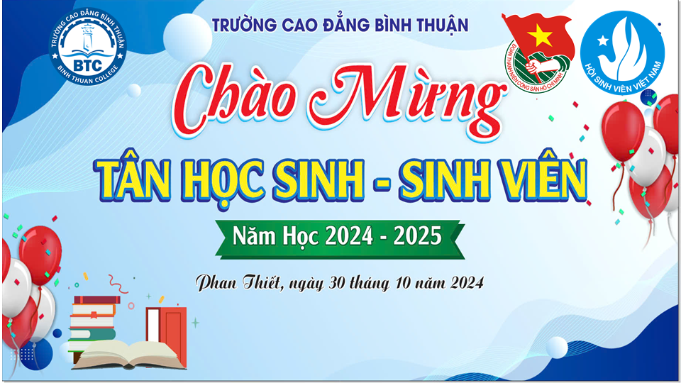 Chào mừng Tân học sinh, sinh viên năm 2024