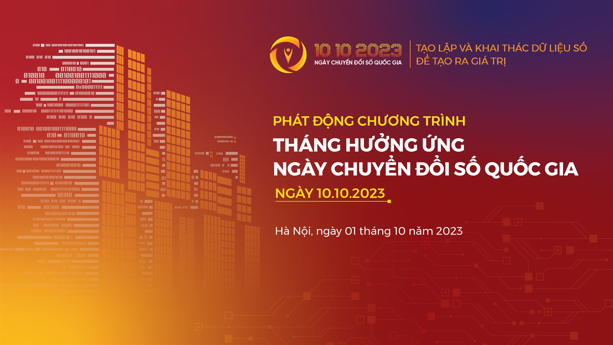 TRIỂN KHAI TRUYỀN THÔNG BỘ NHẬN DIỆN NGÀY CHUYỂN ĐỔI SỐ QUỐC GIA NĂM 2023 